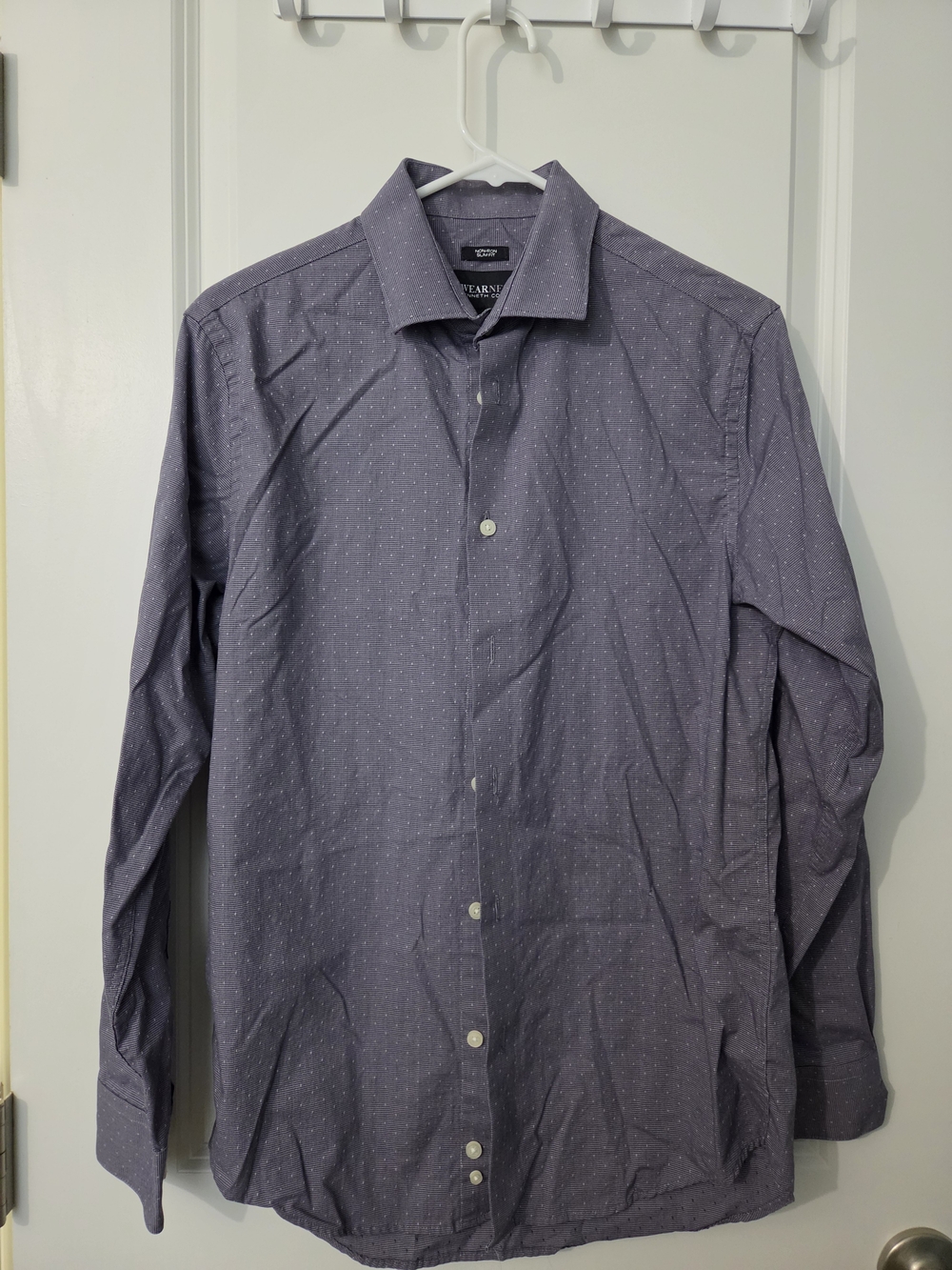 Kenneth Cole Men's Purple Dot-Pattern Dress Shirt
